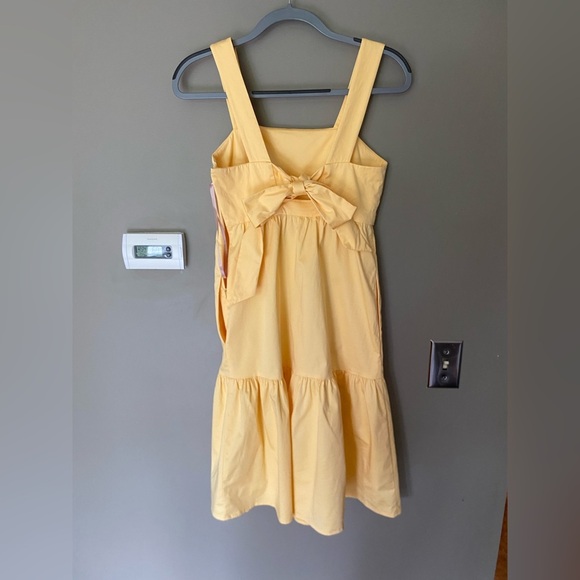 GAL MEETS GLAM Desiree Tiered Bottom Yellow Dress Size 00 - Picture 5 of 9